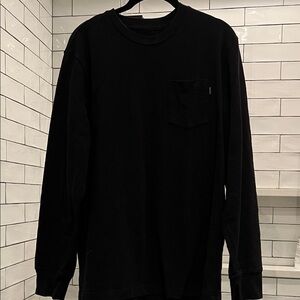 Supreme Men's Unisex Black long sleeved shirt.